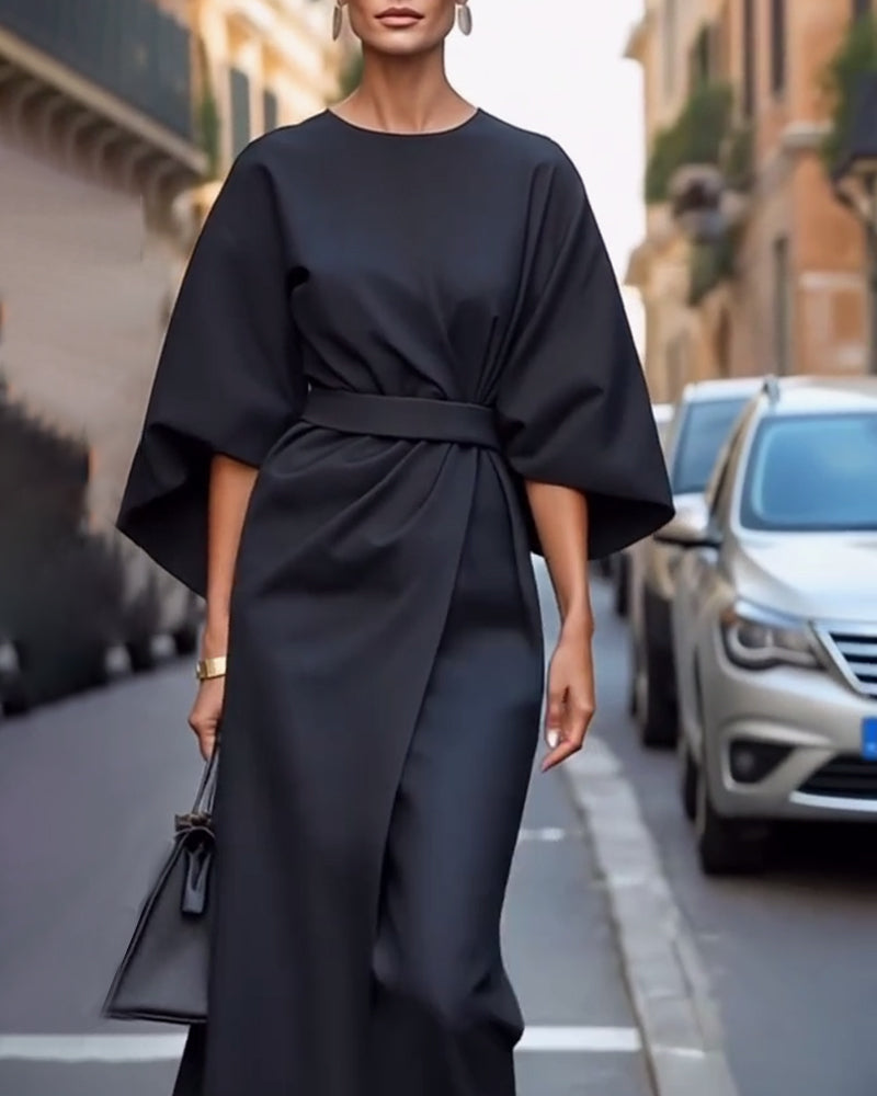 Robe portefeuille midi femme