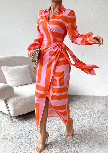 Robe portefeuille midi femme