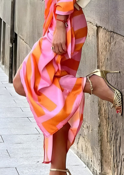 Robe portefeuille midi femme