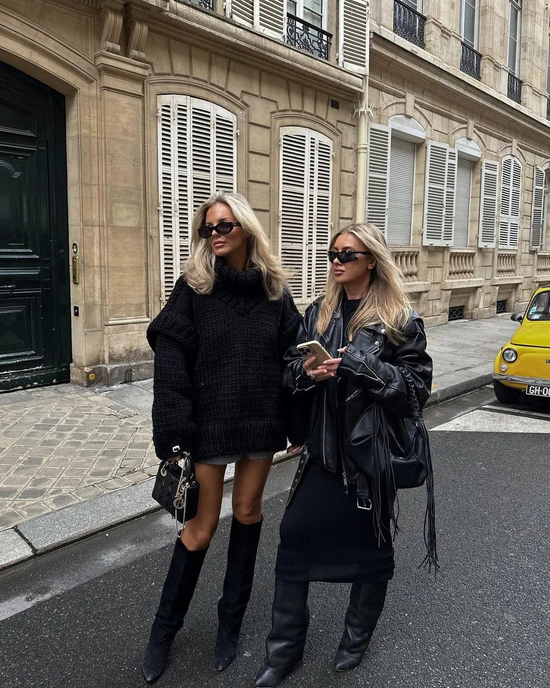 Robe pull oversize en maille pour femme