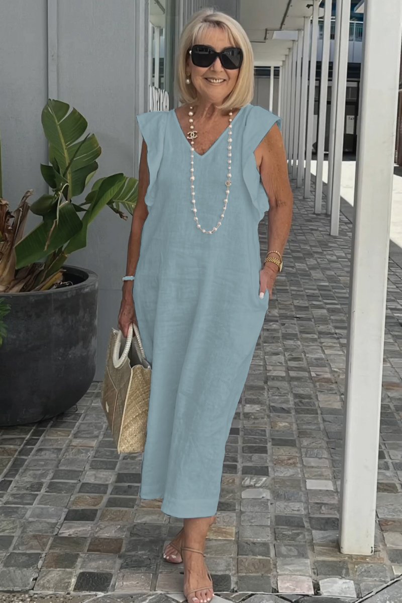 Robe sans manches élégante pour l’été