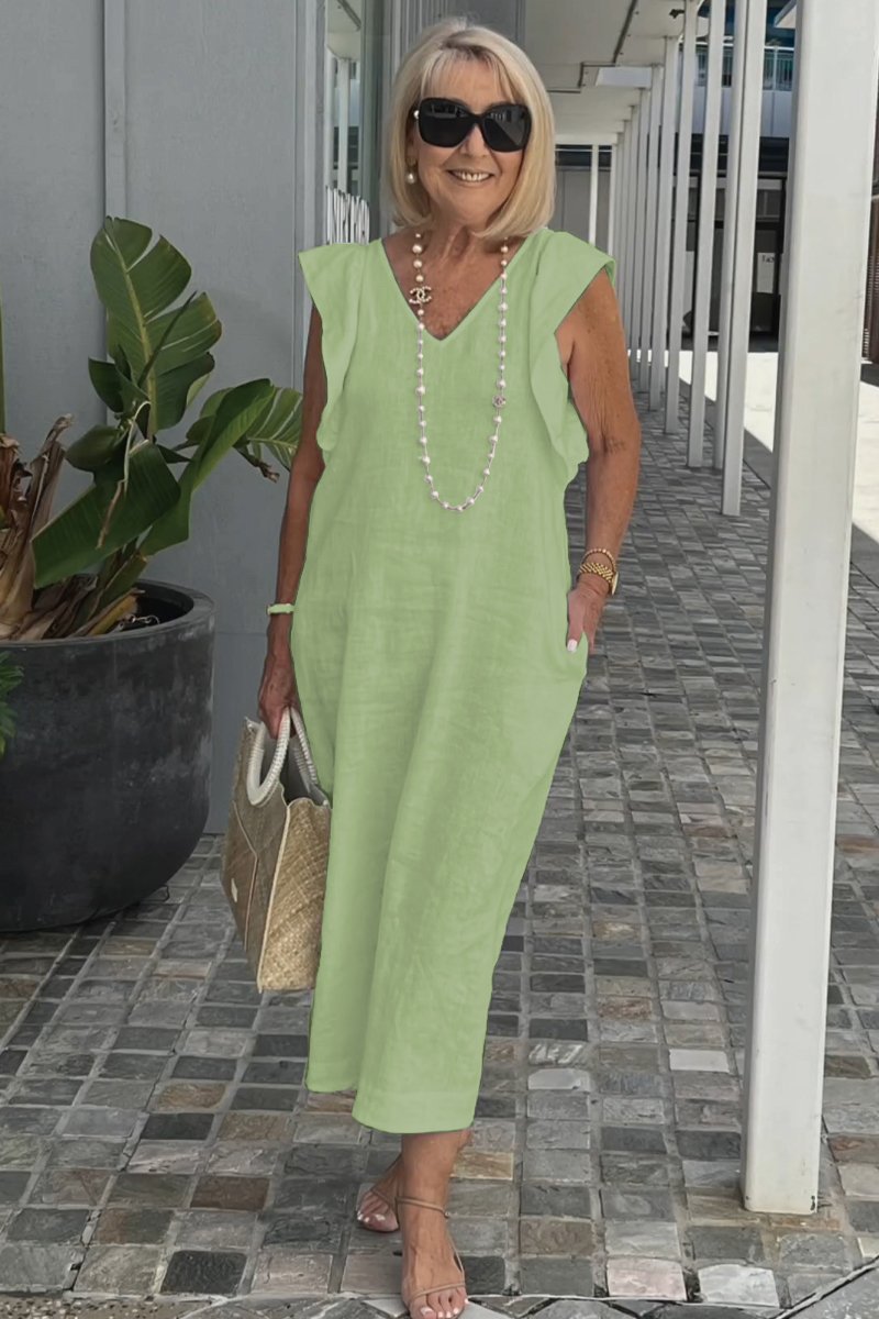 Robe sans manches élégante pour l’été