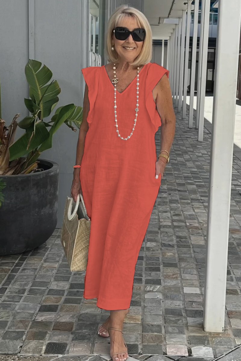 Robe sans manches élégante pour l’été