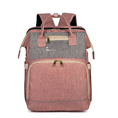 Sac à dos à langer convertible pour bébé avec couffin pliable – imperméable, multipoches