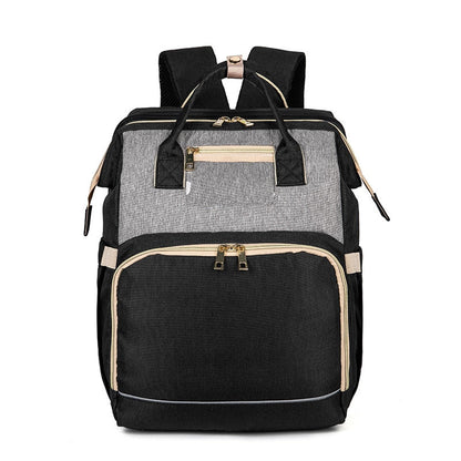 Sac à dos à langer convertible pour bébé avec couffin pliable – imperméable, multipoches