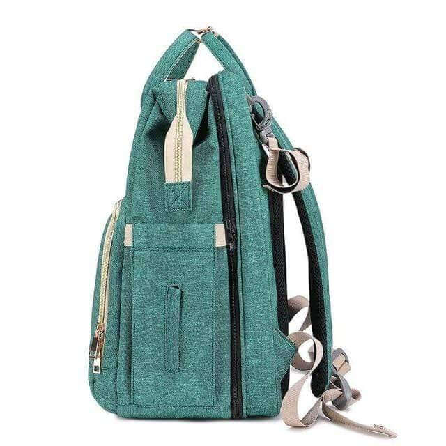 Sac à dos à langer convertible pour bébé avec couffin pliable – imperméable, multipoches