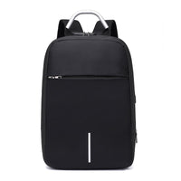 Sac à dos antivol pour ordinateur portable unisexe avec port de charge USB et fermetures éclair dissimulées