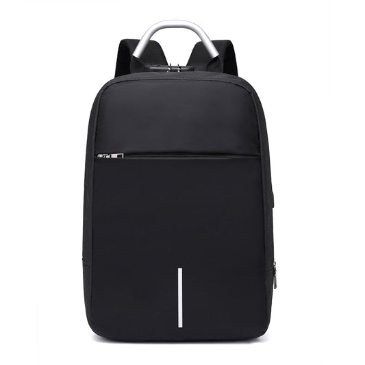 Sac à dos antivol pour ordinateur portable unisexe avec port de charge USB et fermetures éclair dissimulées