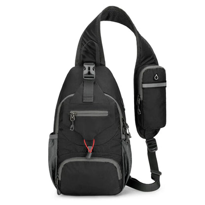 Sac à dos bandoulière anti-vol imperméable multipoches – sac de voyage léger porté croisé