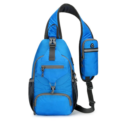 Sac à dos bandoulière anti-vol imperméable multipoches – sac de voyage léger porté croisé