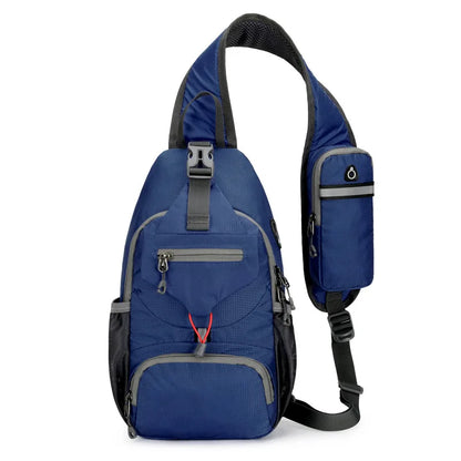 Sac à dos bandoulière anti-vol imperméable multipoches – sac de voyage léger porté croisé