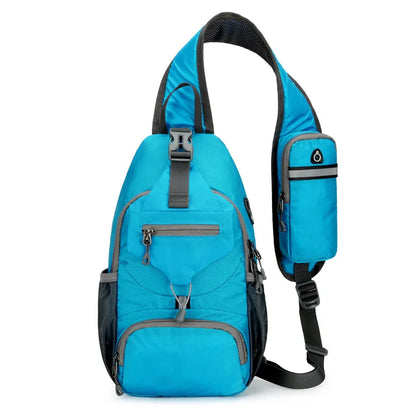 Sac à dos bandoulière anti-vol imperméable multipoches – sac de voyage léger porté croisé