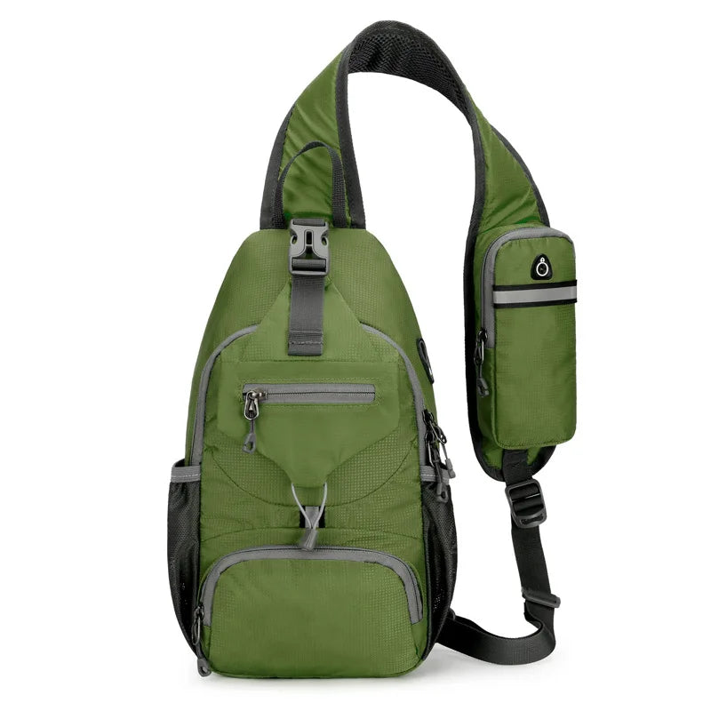 Sac à dos bandoulière anti-vol imperméable multipoches – sac de voyage léger porté croisé