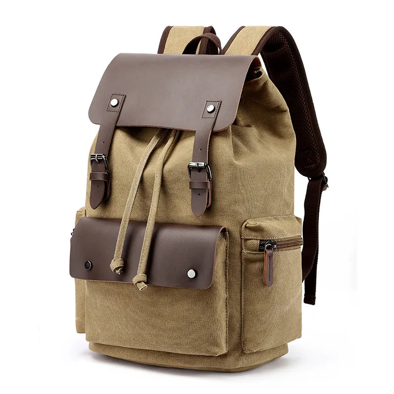 Sac à dos d’aventure en toile, style vintage, pour usage quotidien
