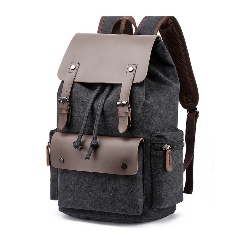 Sac à dos d’aventure en toile, style vintage, pour usage quotidien