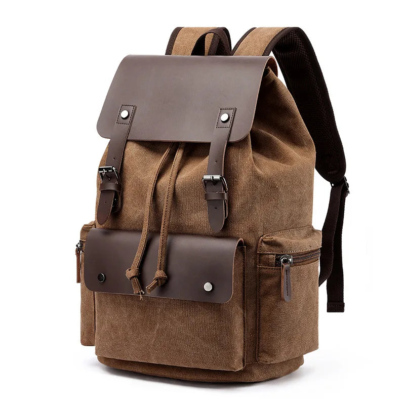 Sac à dos d’aventure en toile, style vintage, pour usage quotidien