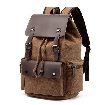 Sac à dos d’aventure en toile, style vintage, pour usage quotidien