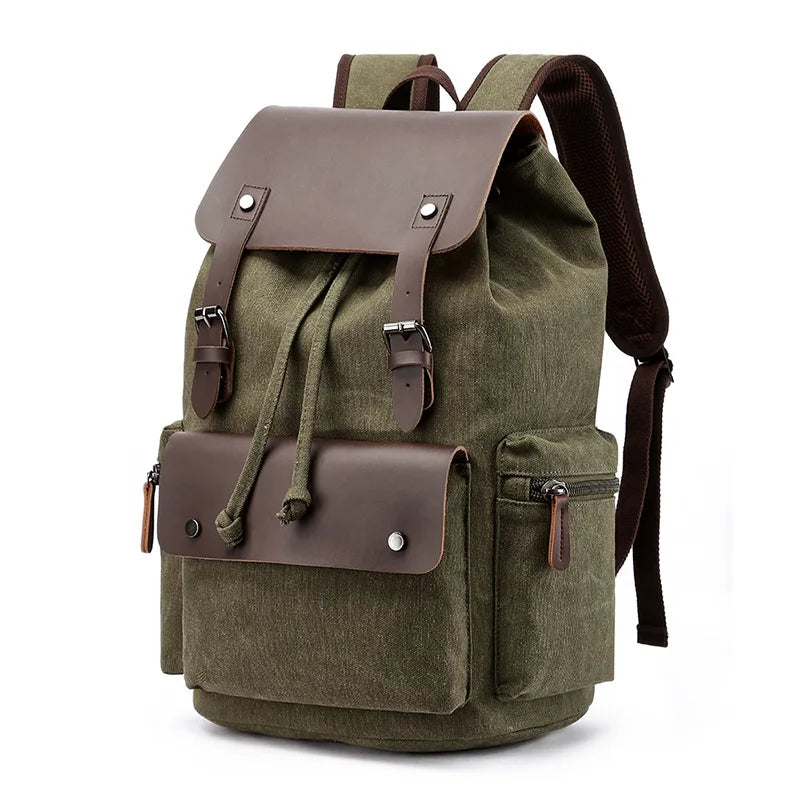 Sac à dos d’aventure en toile, style vintage, pour usage quotidien