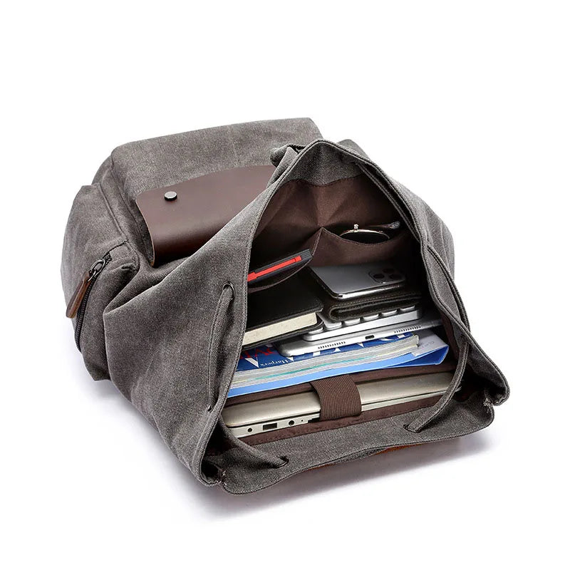 Sac à dos d’aventure en toile, style vintage, pour usage quotidien