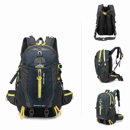 Sac à dos de randonnée imperméable unisexe 40 L pour aventures en plein air