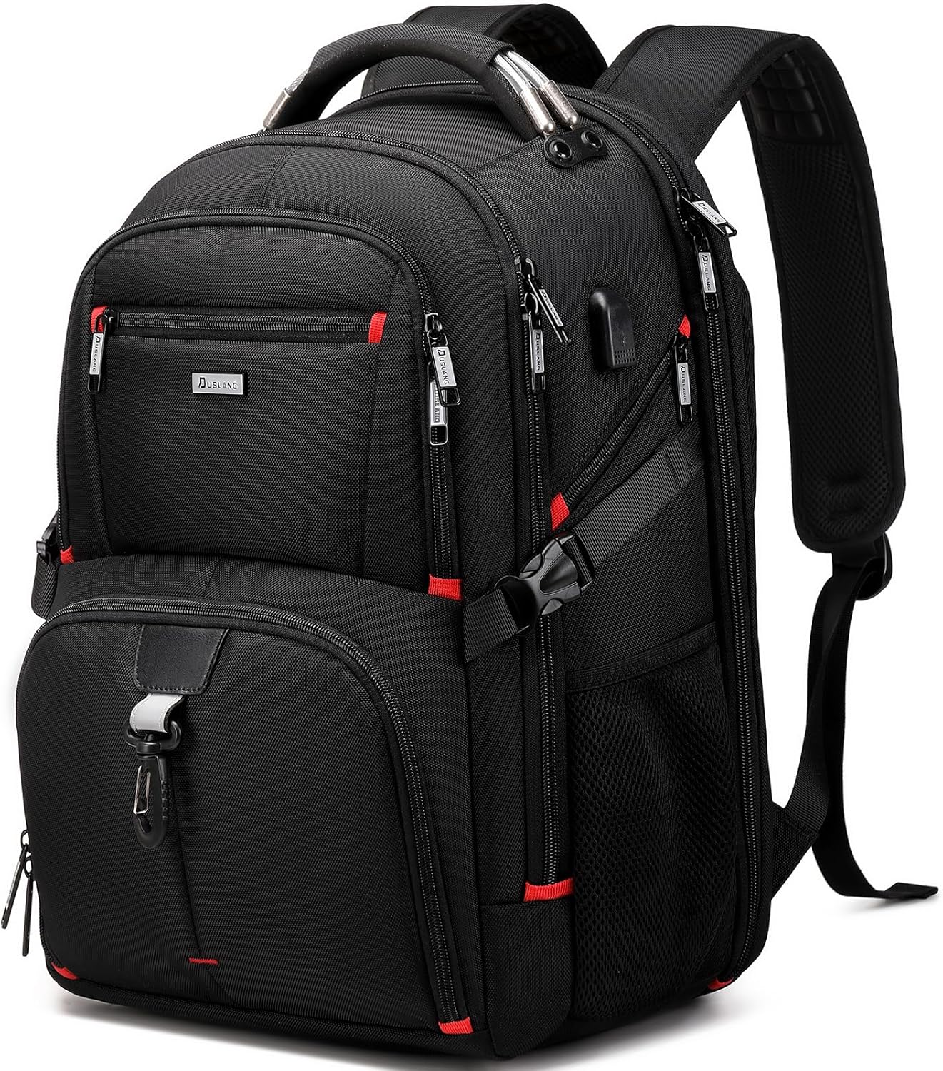 Sac à dos de voyage pour ordinateur portable unisexe 50 L, résistant à l'eau, très grand format