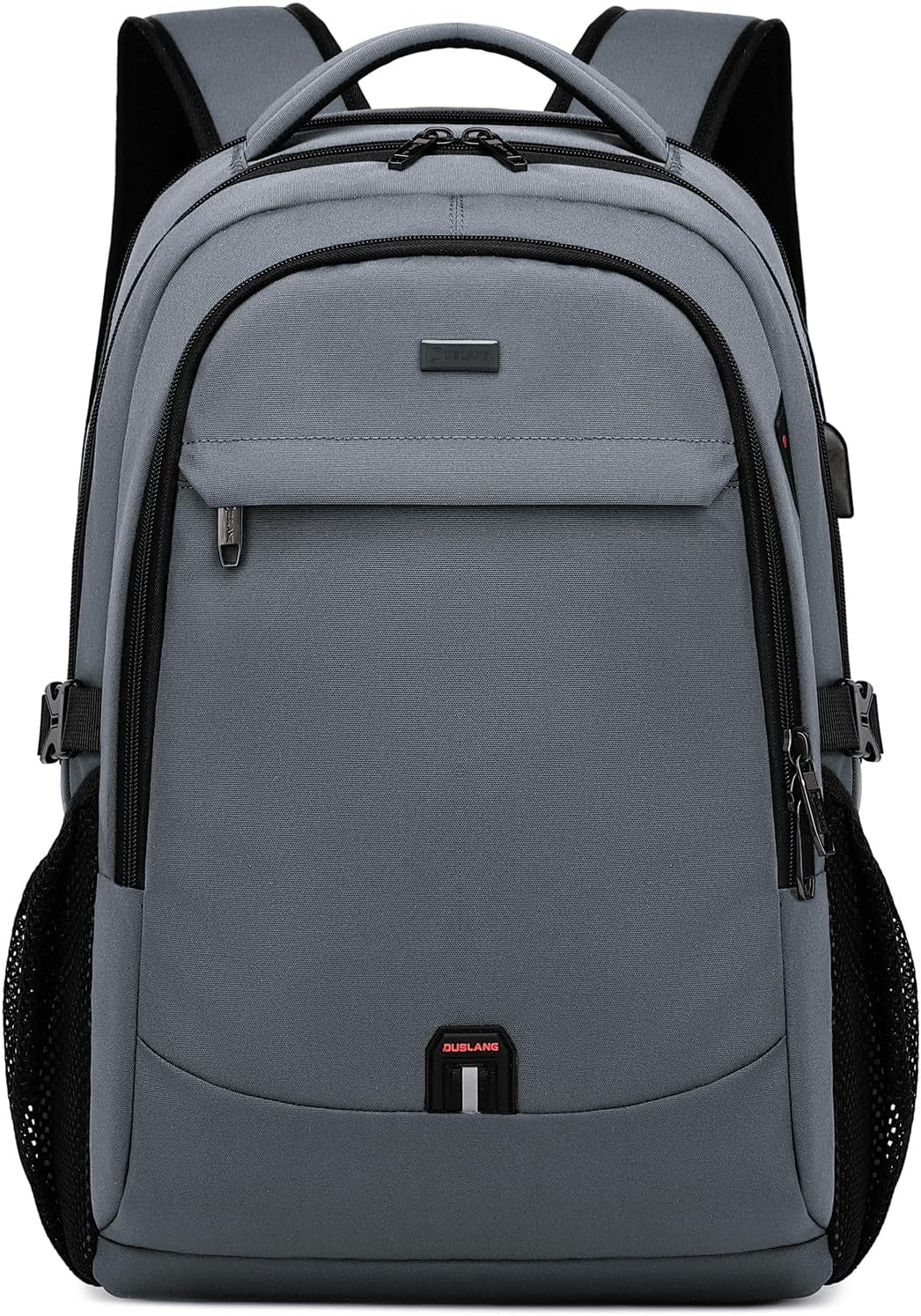 Sac à dos de voyage pour ordinateur portable unisexe résistant à l’eau avec port USB