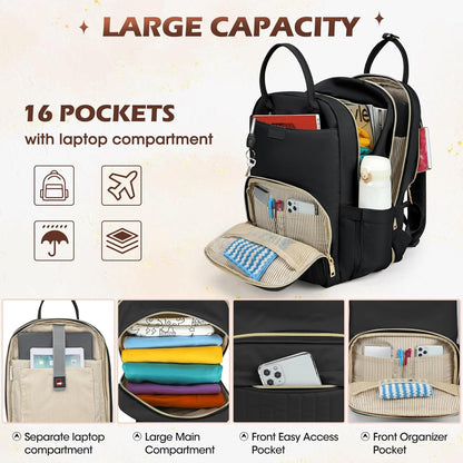 Sac à dos de voyage unisexe pour ordinateur portable, déperlant - 15,6