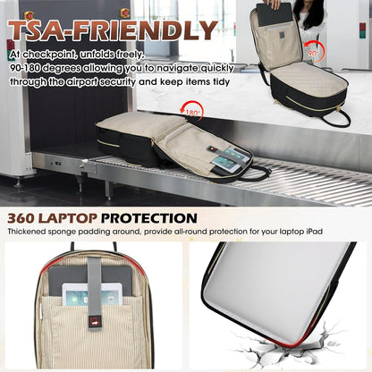 Sac à dos de voyage unisexe pour ordinateur portable, déperlant - 15,6