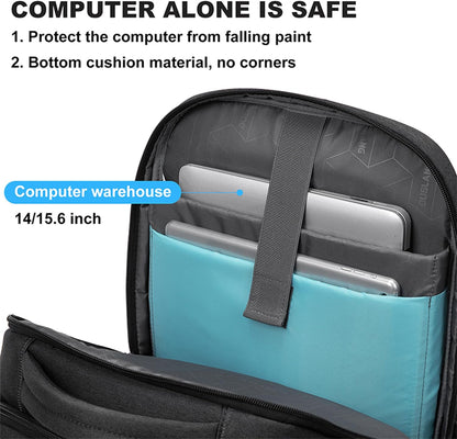 Sac à dos de voyage unisexe pour ordinateur portable, résistant à l’eau, avec organisation astucieuse
