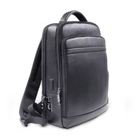 Sac à dos en cuir anti-vol pour homme avec serrure à empreinte digitale