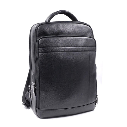Sac à dos en cuir anti-vol pour homme avec serrure à empreinte digitale