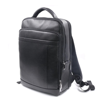 Sac à dos en cuir anti-vol pour homme avec serrure à empreinte digitale