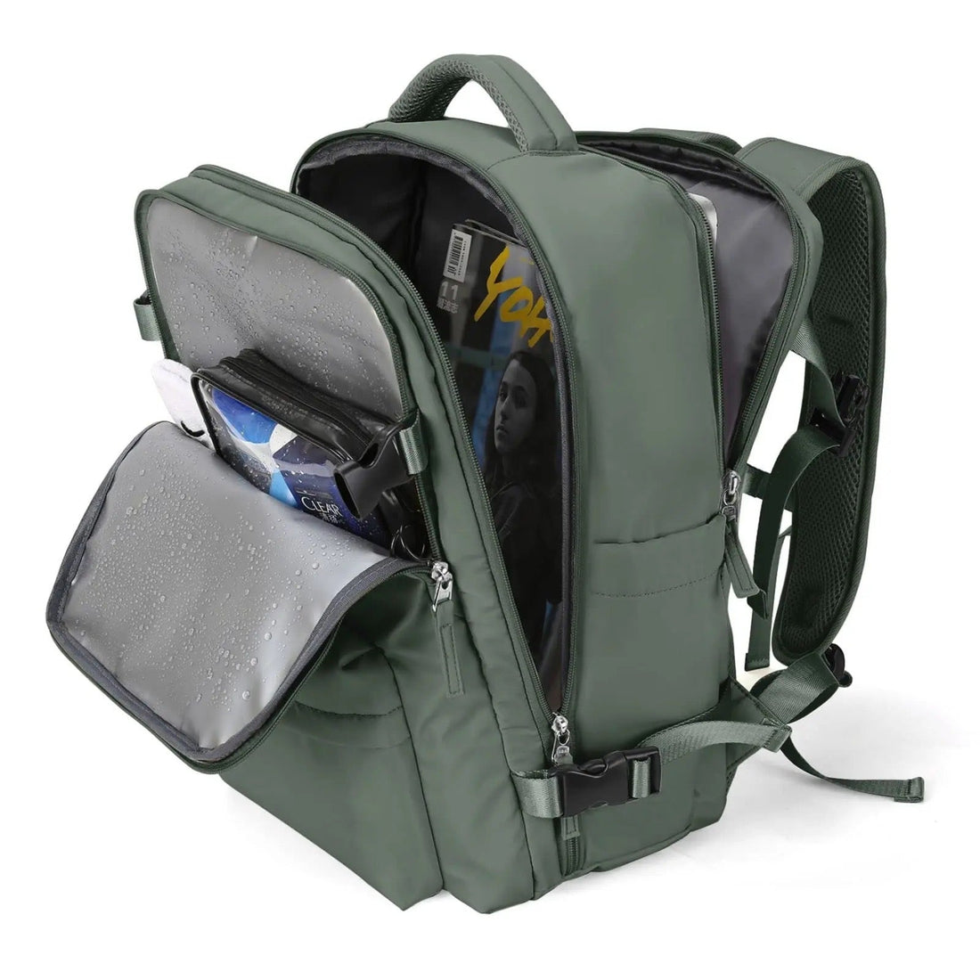 Sac à dos imperméable 25 L avec conception antivol et compartiment pour ordinateur portable