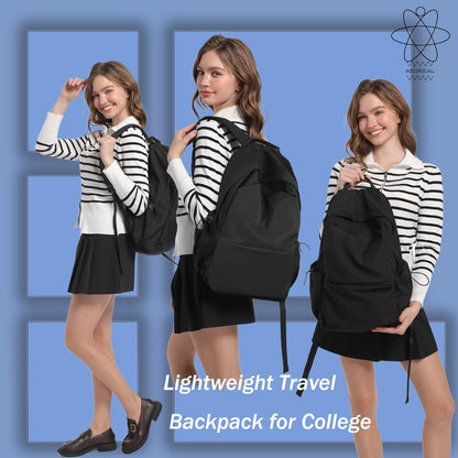 Sac à dos léger et déperlant pour ordinateur portable et voyage avec compartiments organisés