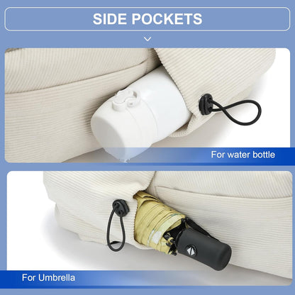 Sac à dos léger et déperlant pour ordinateur portable et voyage avec compartiments organisés
