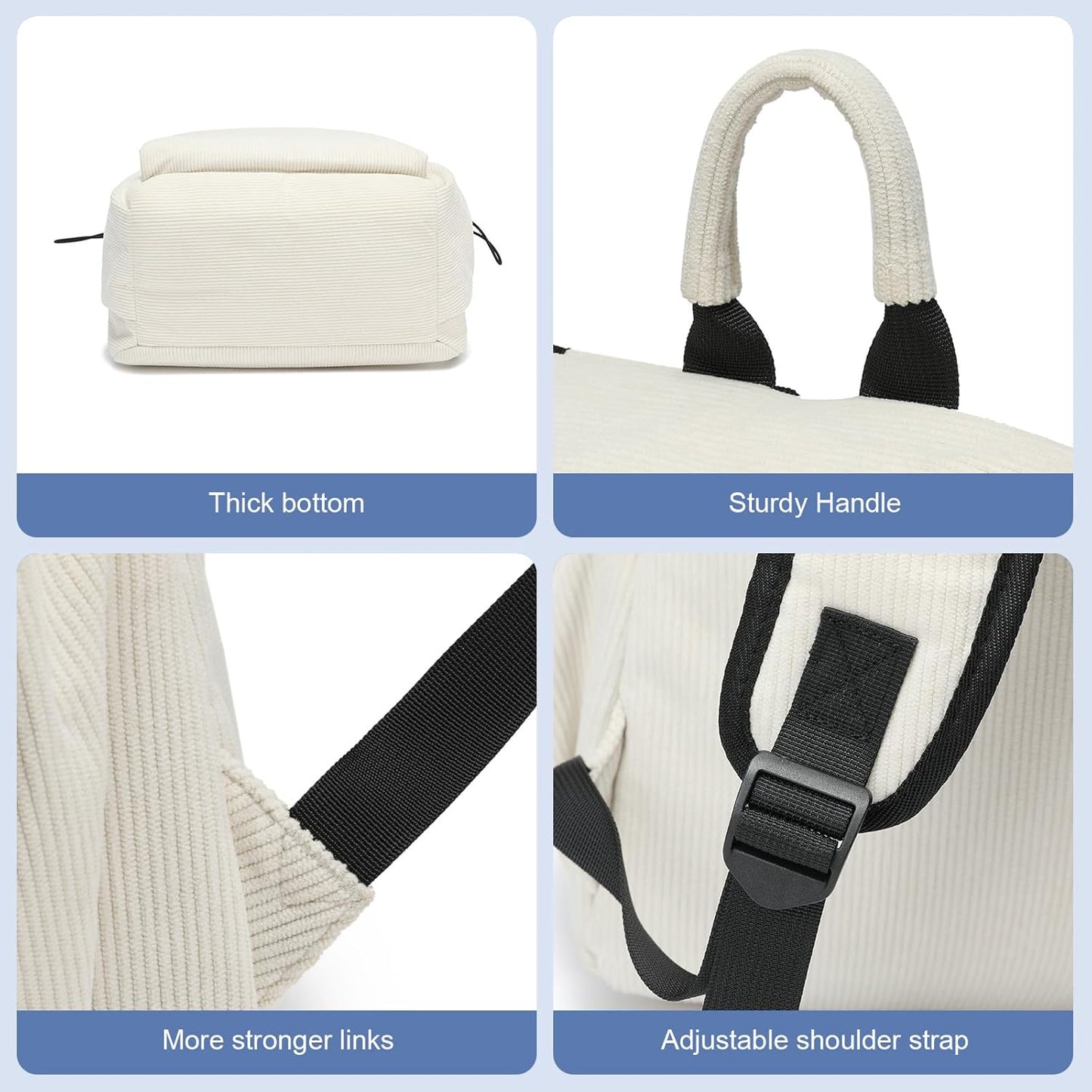 Sac à dos léger et déperlant pour ordinateur portable et voyage avec compartiments organisés