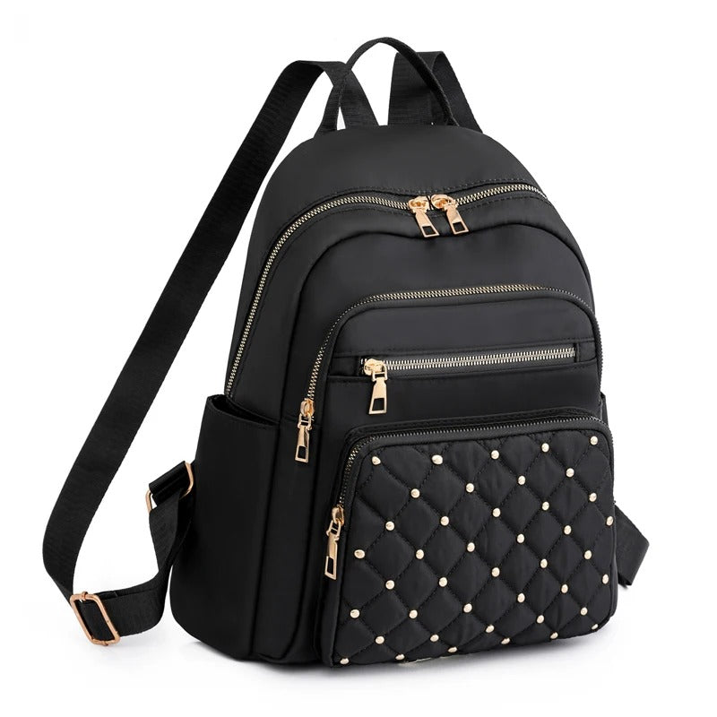 Sac à dos pour femme en nylon léger et déperlant pour le voyage et l’école