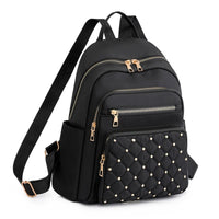 Sac à dos pour femme en nylon léger et déperlant pour le voyage et l’école