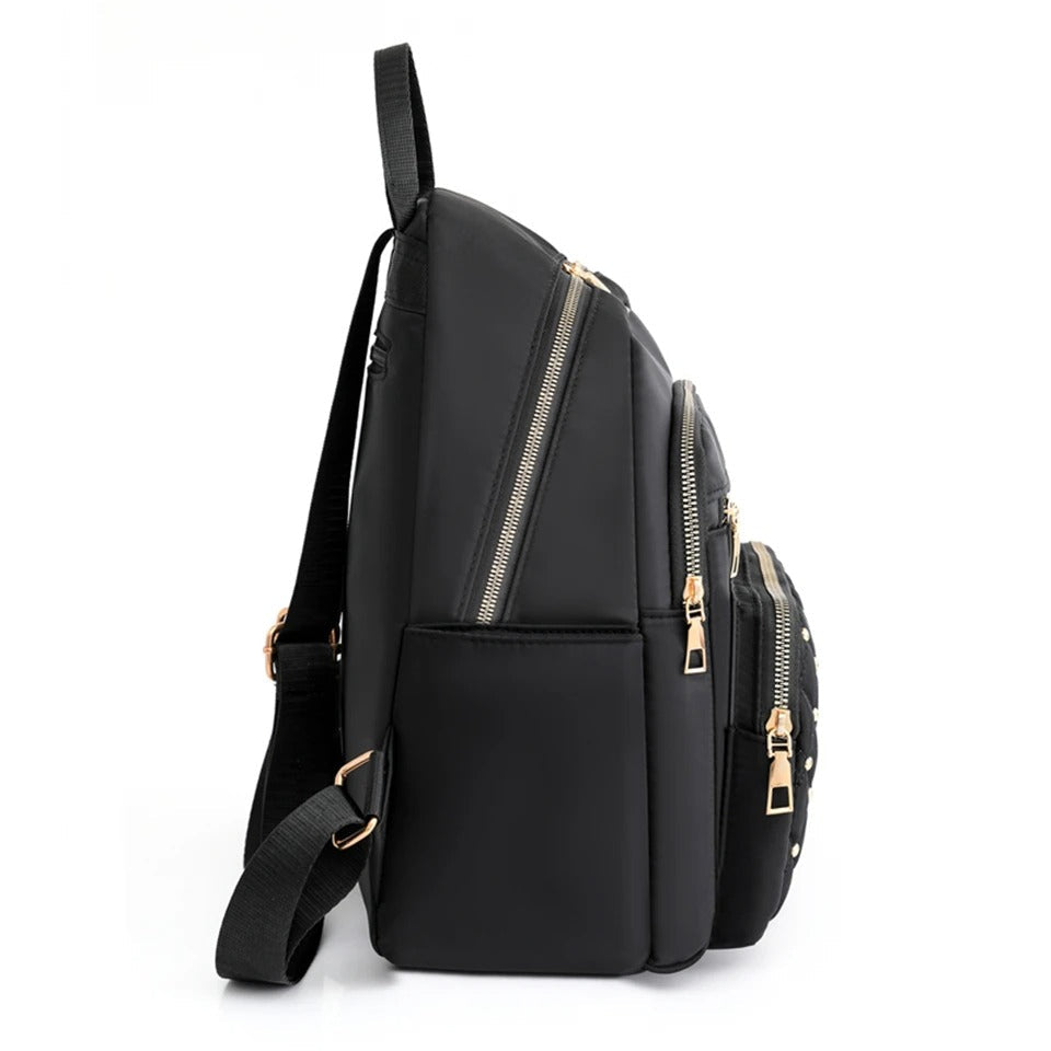 Sac à dos pour femme en nylon léger et déperlant pour le voyage et l’école