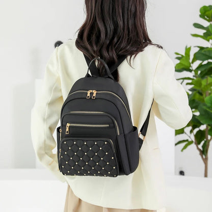 Sac à dos pour femme en nylon léger et déperlant pour le voyage et l’école