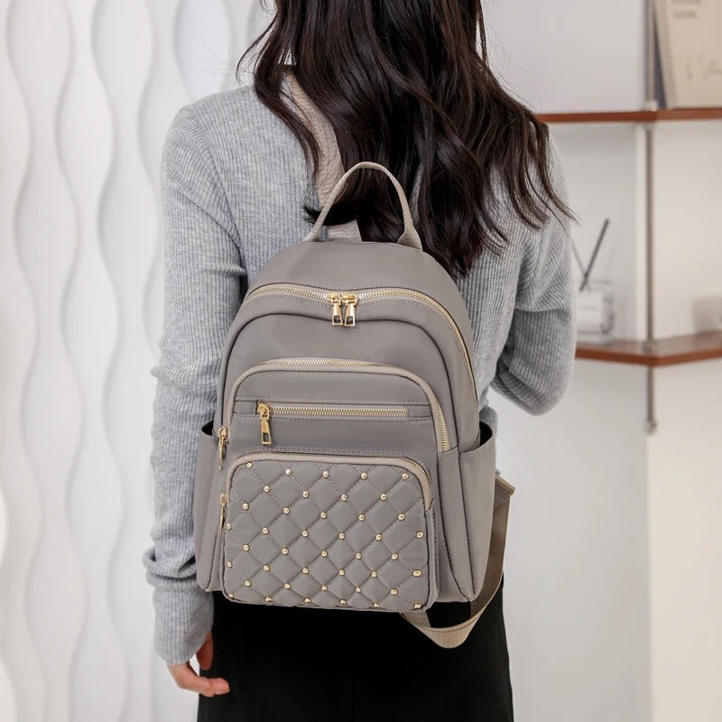 Sac à dos pour femme en nylon léger et déperlant pour le voyage et l’école