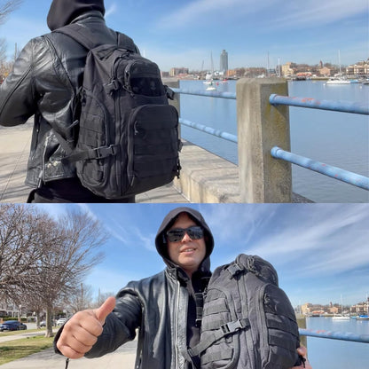 Sac à dos tactique 35 L mixte - système MOLLE et rangement pour ordinateur portable