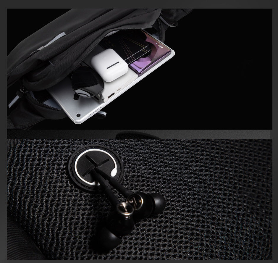 Sac banane unisexe déperlant multipoches pour le voyage et le sport
