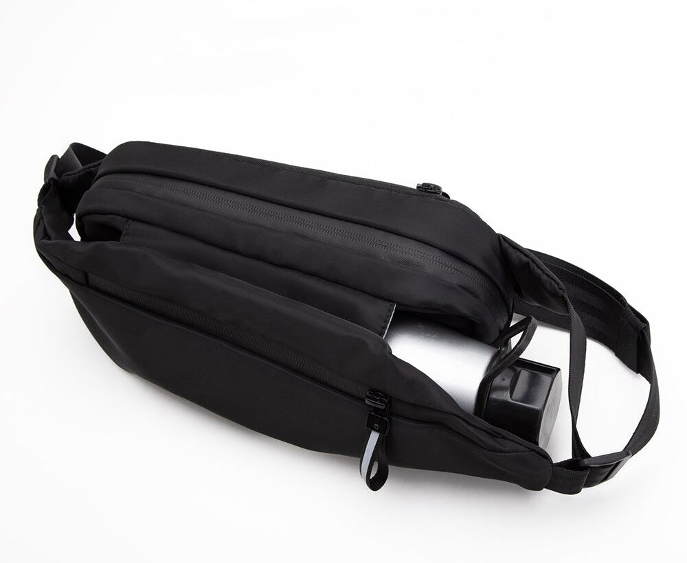 Sac banane unisexe déperlant multipoches pour le voyage et le sport