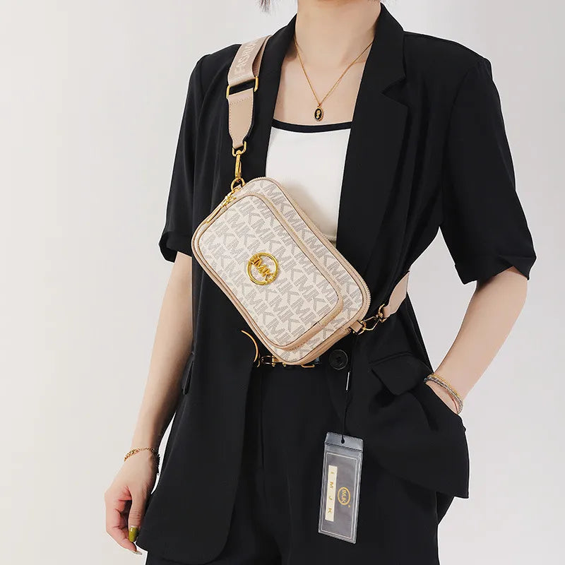 Sac bandoulière à monogramme pour femme avec détail chaîne
