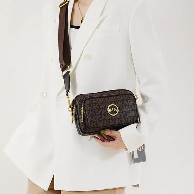 Sac bandoulière à monogramme pour femme avec détail chaîne