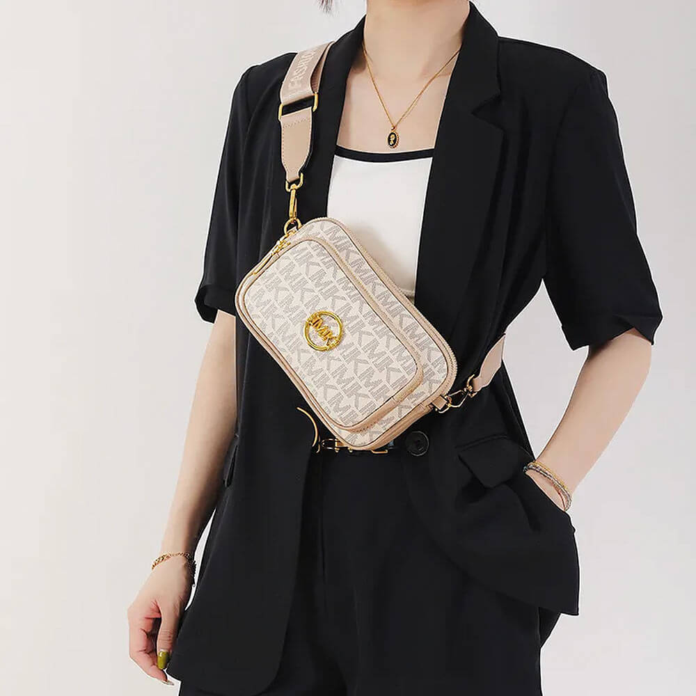 Sac bandoulière à monogramme pour femme avec détail chaîne