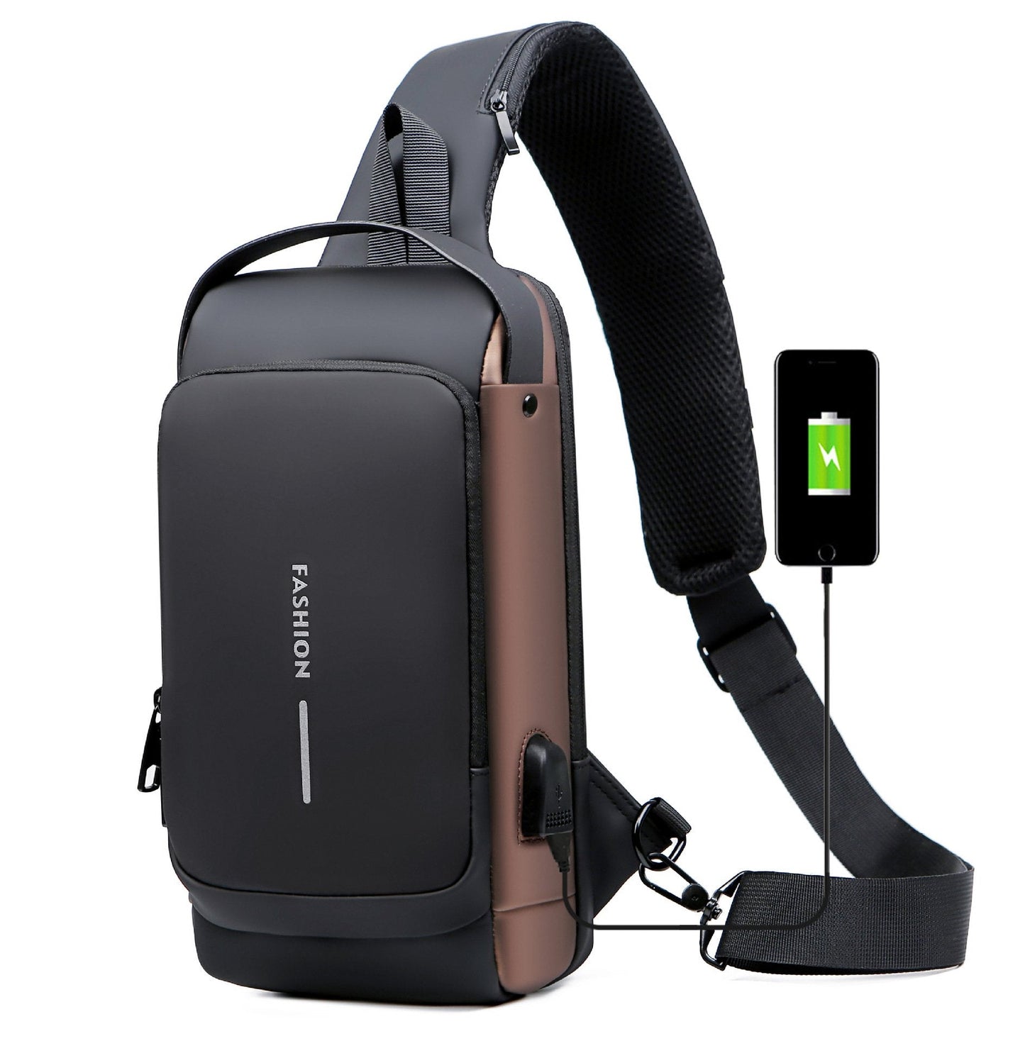 Sac bandoulière antivol