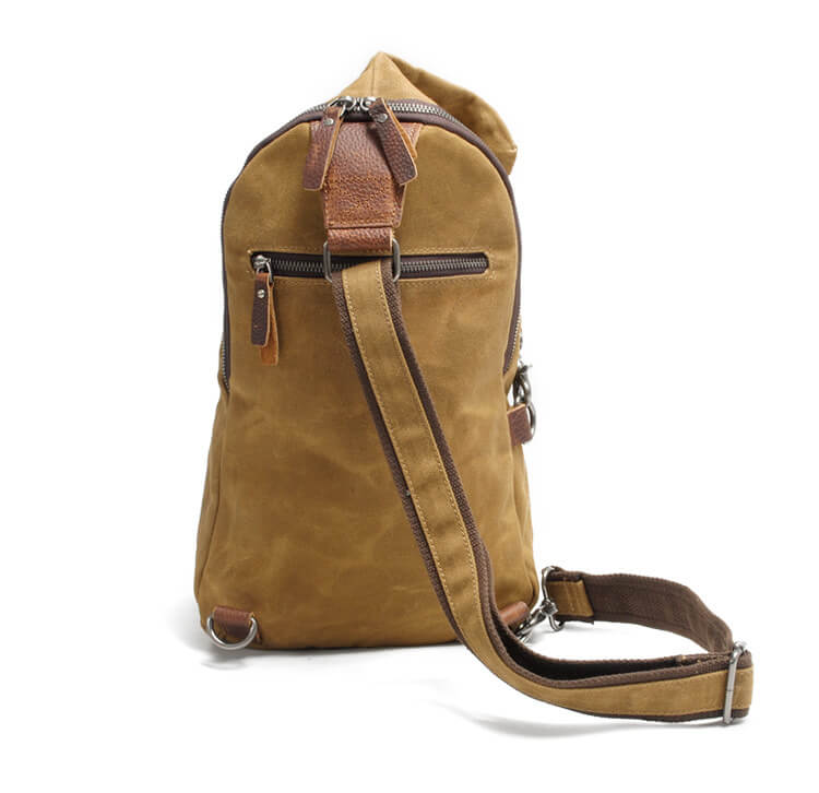 Sac bandoulière en toile déperlante avec poche antivol – multiporté