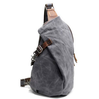 Sac bandoulière en toile déperlante avec poche antivol – multiporté